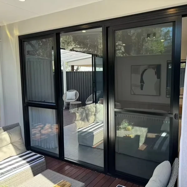 Custom Aluminium Windows Swing Open Style Built-In Stainless Steel Mosquito Net Horizontal Opening Pattern Magnetic Villas