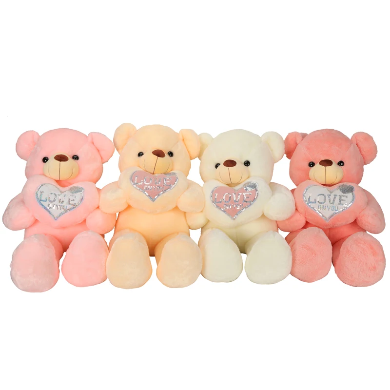 Teddy Bear Stuffed Animals Toys Plush 80 cm with Heart Plushies Gift for Kids Boys Girls Birthday Valentines Day
