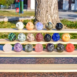 Wholesale High Quality Hand Carved Natural Spiritual Stone Craft Crystal Crafts Jack Crystal Jack skulls Craving