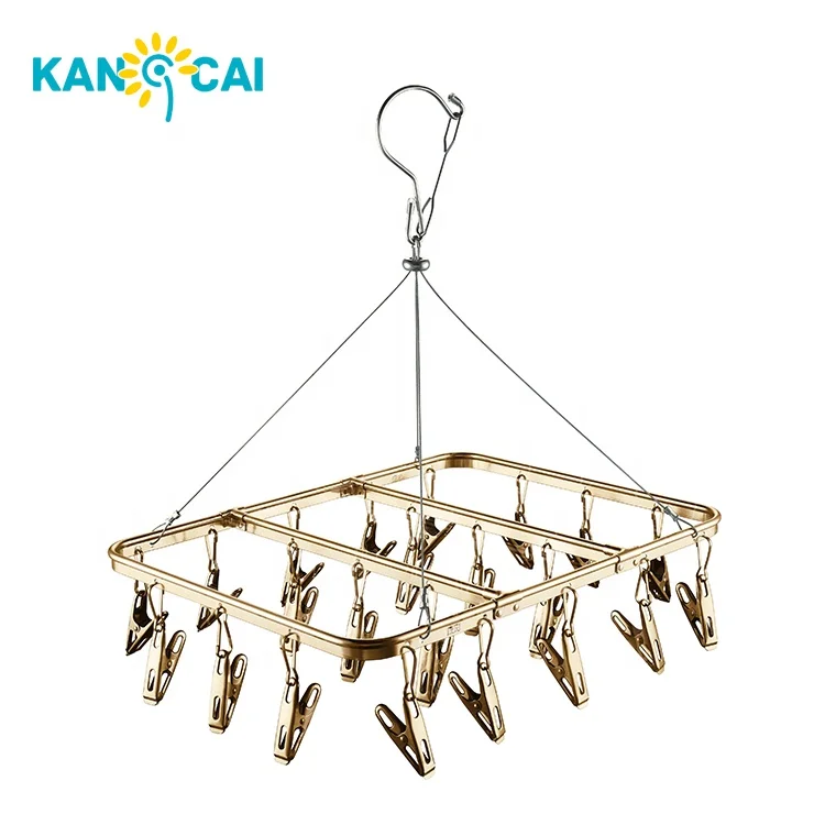 
Lot Lady Alloy & Steel Lingerie Drying Rack Hanger 