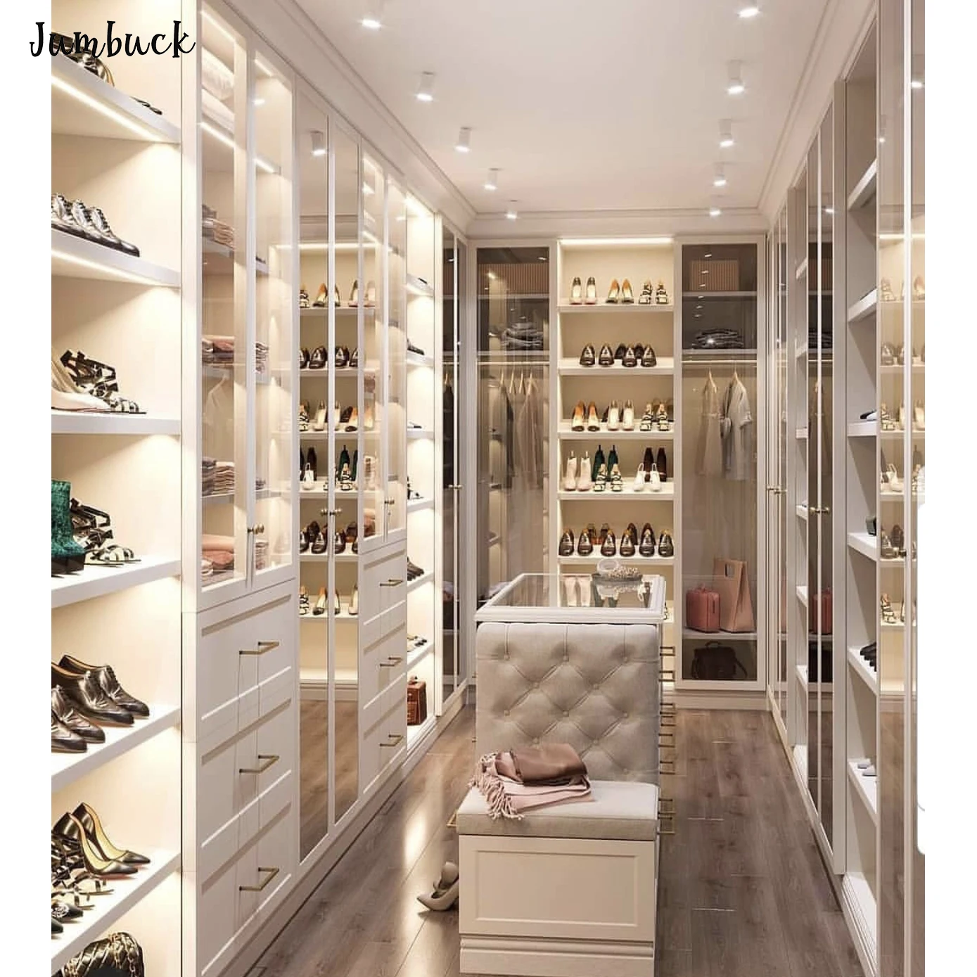 Специальный дизайн для женской гардеробной, современная роскошная стеклянная дверь, гардеробная с обувным шкафом