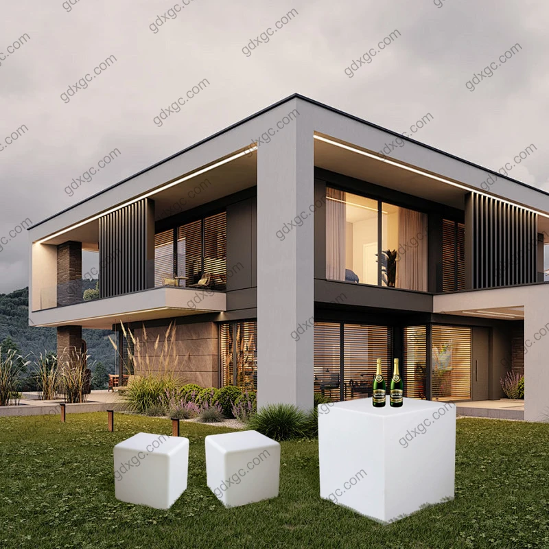 Patio Furniture/ Led Cube Table/Led Outdoor Rechargeable Modern Cube Waterproof Led Furniture Garden Sets Table