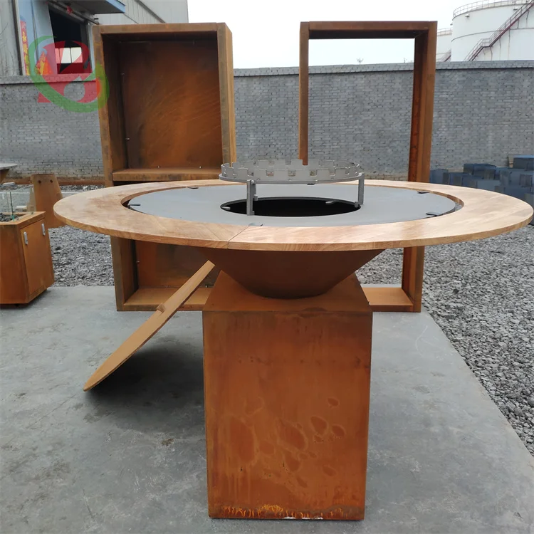 bbq brazier outdoor table fire pit camp fire pit bbq modern barbecue grill