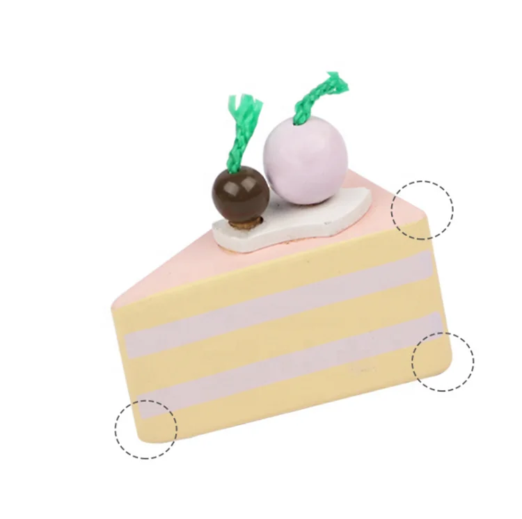 Kids pretend simulation game toy girls wooden play food 12 sets tote cake tea chocolate wood tea toys