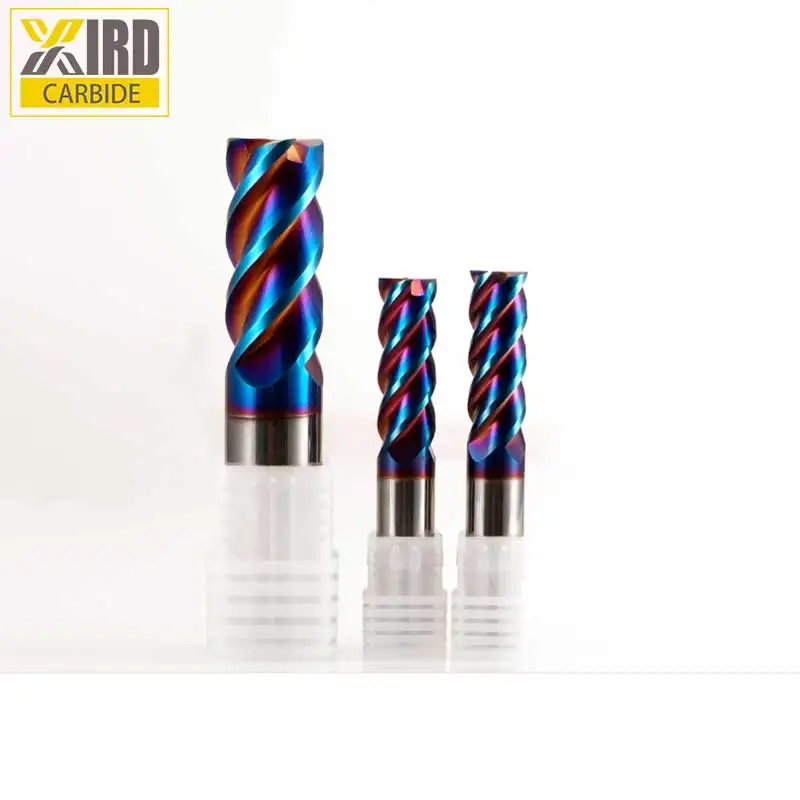 Tungsten Carbide End Mill 6mm with blue coating