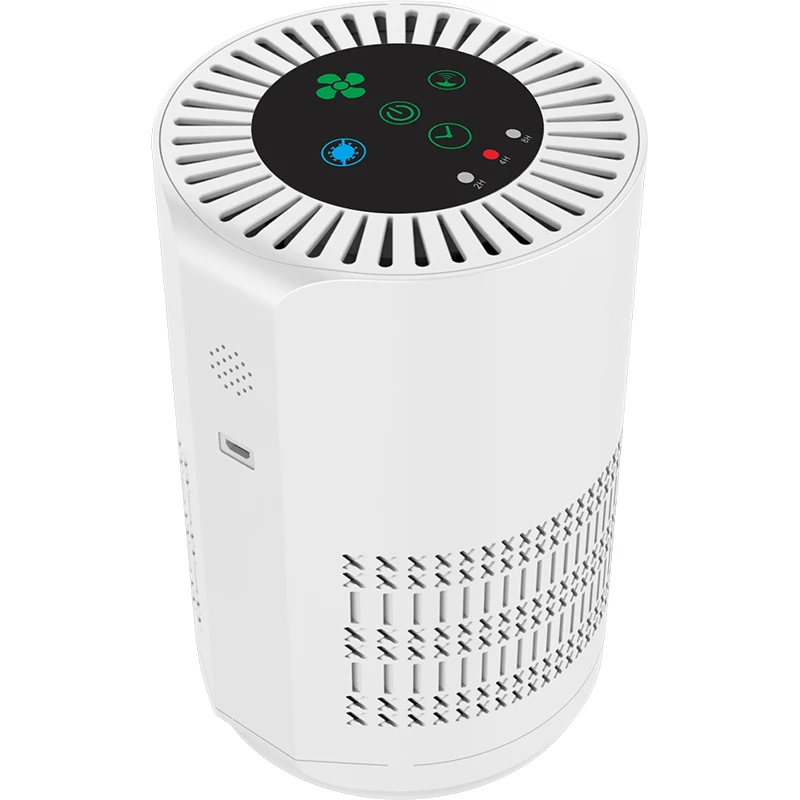 
Personal Mini Desktop Purification Ozone With Touch Button Negative Ion Ozone Dual Function Small Portable USB Charge Purifier 