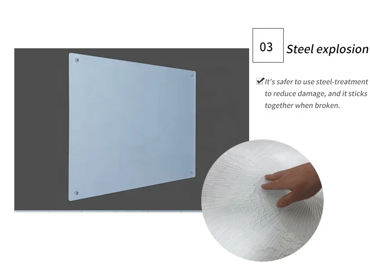 
Tempered Glass Whiteboard Household Blackboard Hanging Wall-mounted Magnetic Writerboard Conference Office 