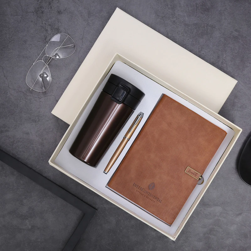 Персонализированная Подарочная Термокружка с квадратной пряжкой для ноутбука кофейные чашки металлическая ручка рекламная коробка бизнеса логотипом на заказ