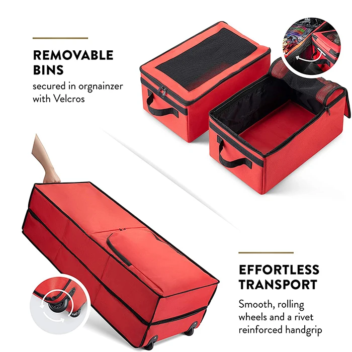 Multi-Featured Wrap and Accessory Storage and Organizer with Wheels