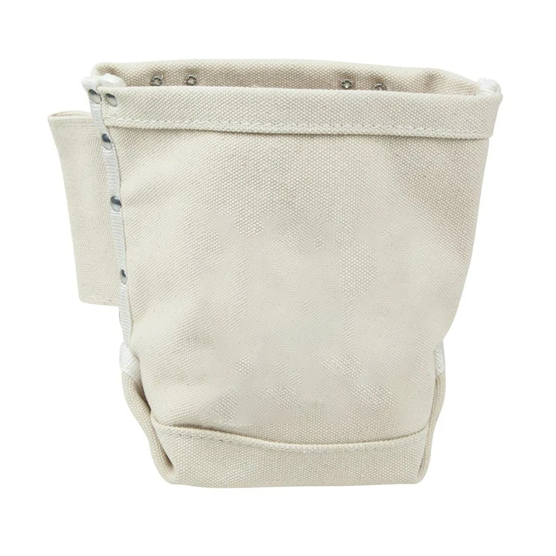 Factory OEM 38OZ Waxed Canvas Bolt Bag Heavy Duty Tool Bag for Bolt Storage with Bull Pin Loops and Belt Strap Connect waist bag