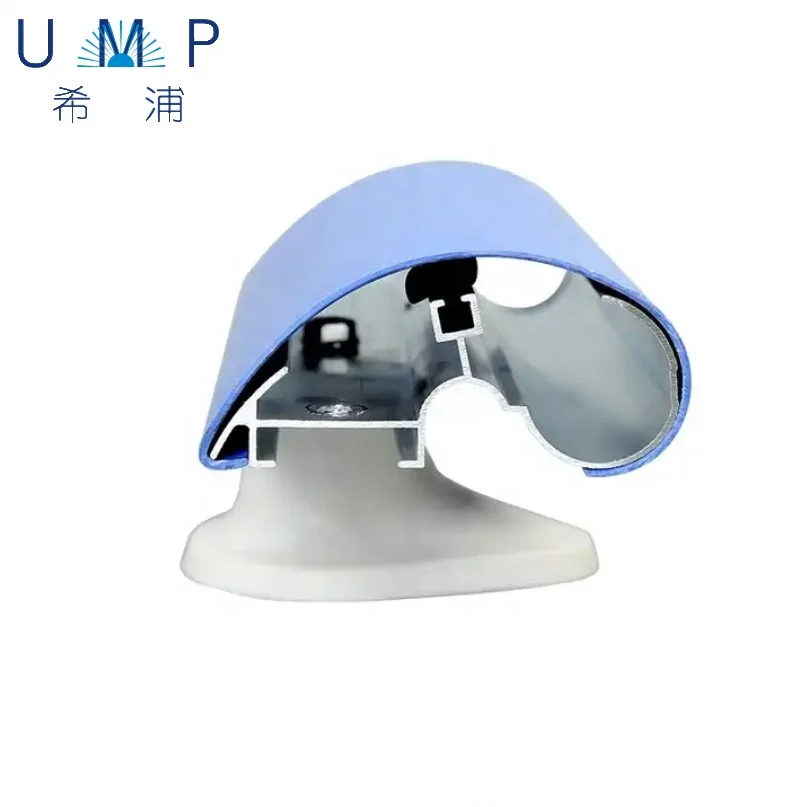 Hospital Nursing Hospital Corridor Handrails 140mm Pvc Aluminum Guard Rail Interior Stairs Railing Designs