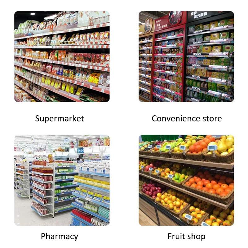 Clear supermarket plastic label holder price fruit label for shop shelf adhesive shelf label holder for book shelf