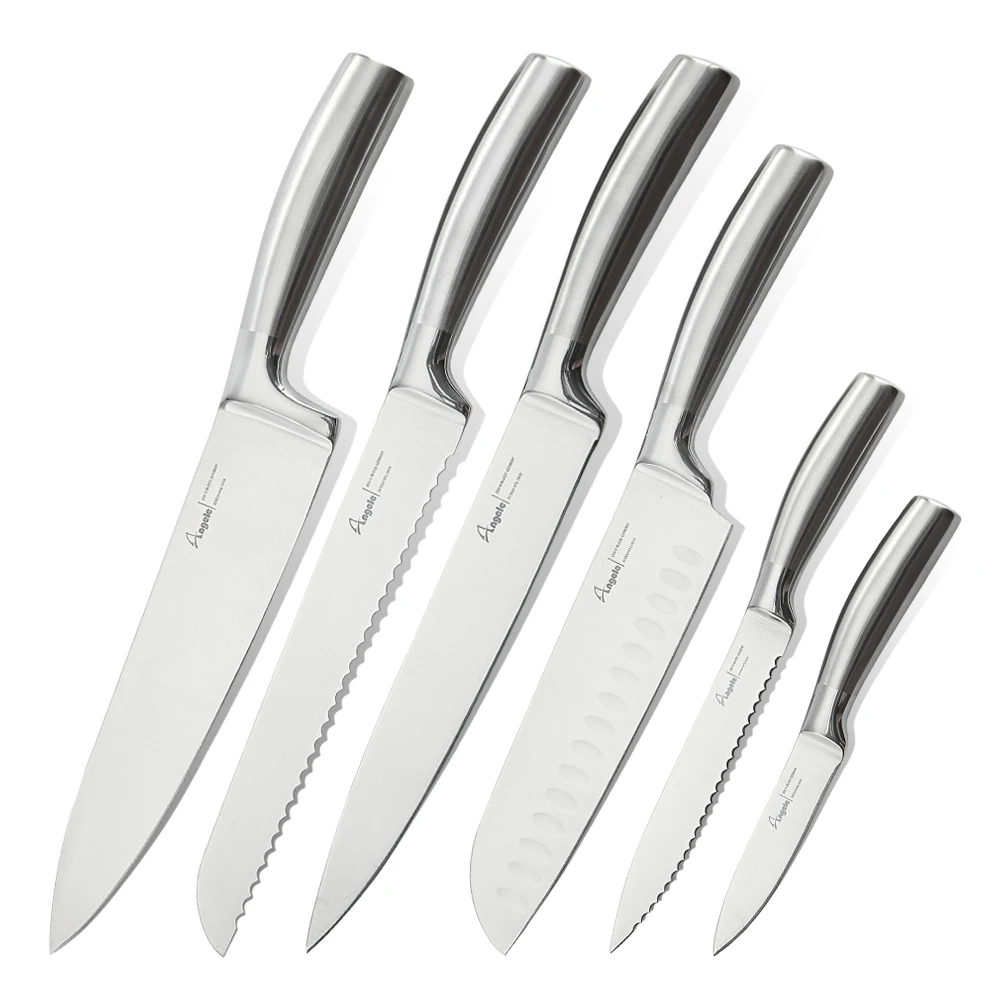 Stainless Steel Chef Knife Set Professional with hollow handle Kitchen knife set