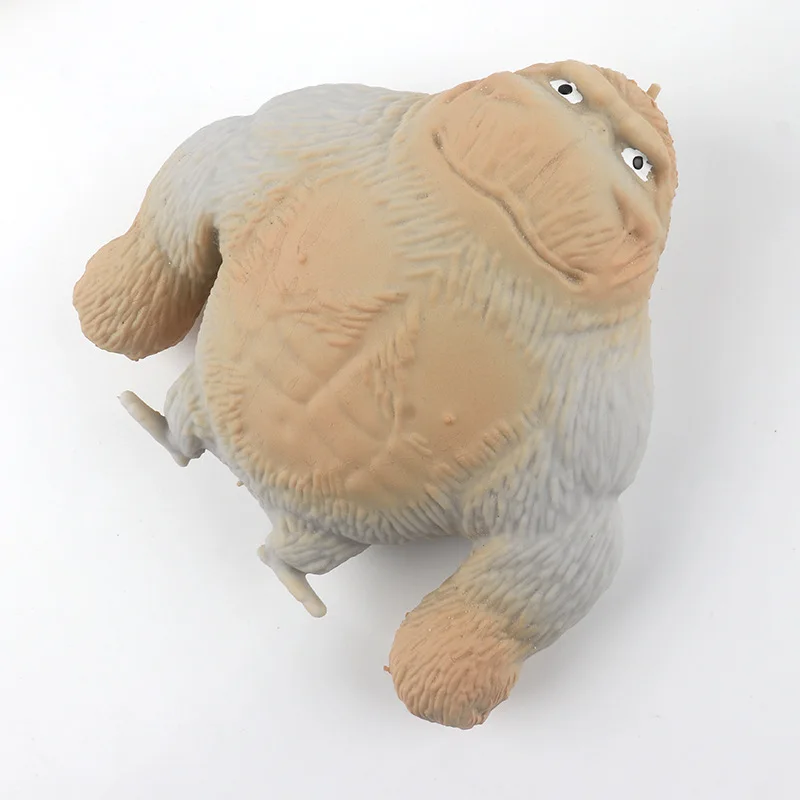 Soododo TPR Funny Stress Relief Squeeze Strong Chimpanzees Fidget Toy Stuffed Animal Toys