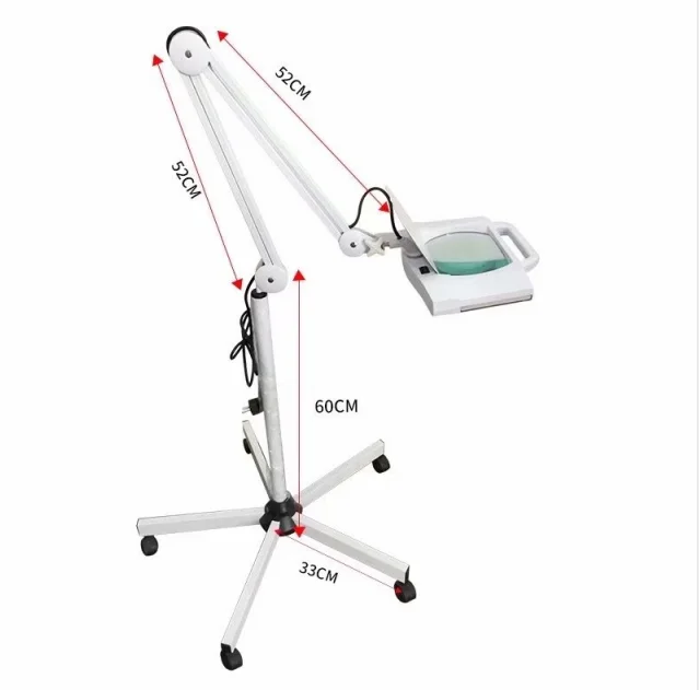 Распродажа, квадратная светодиодная увеличительная лампа с подставкой