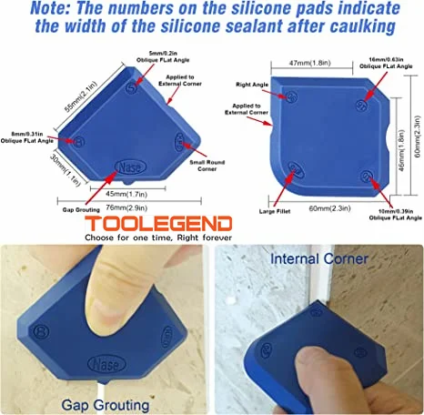 Caulk Removal Scraper Silicone Sealant Grout Finishing Sealing Tools Set