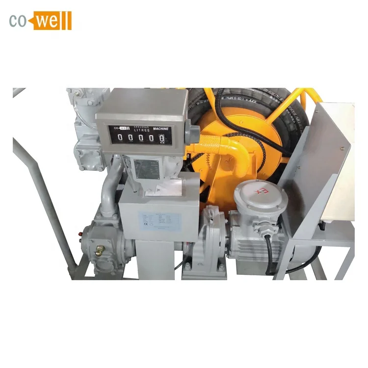 Передвижной дозатор топлива Cowell с расходомером и соплом насоса