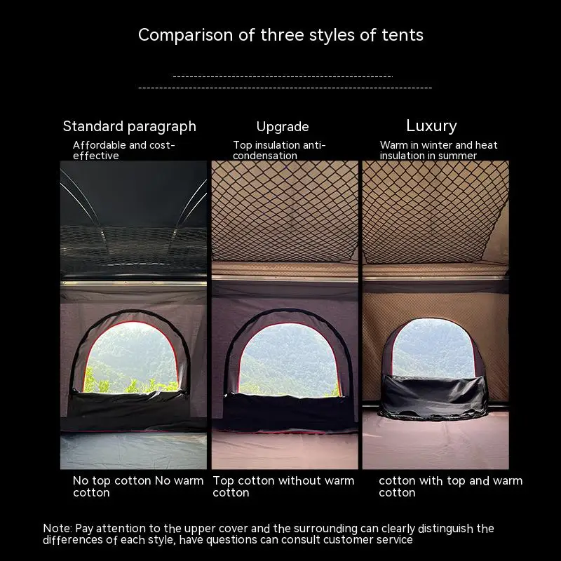 Roof car tent Hardshell pop-up self-folding camping waterproof roof tent for Suv