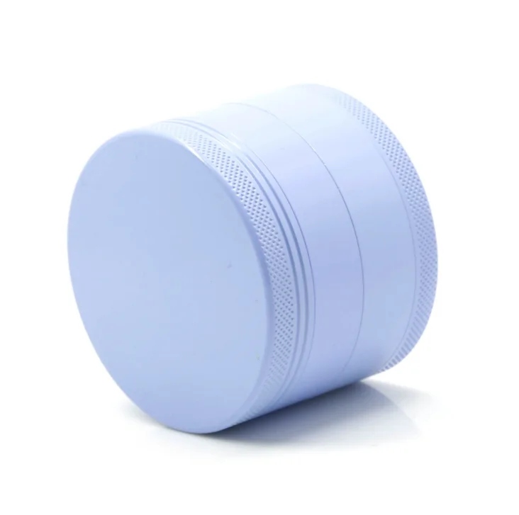 colorful OEM custom laser logo 63mm 4piece green ceramic herb grinders