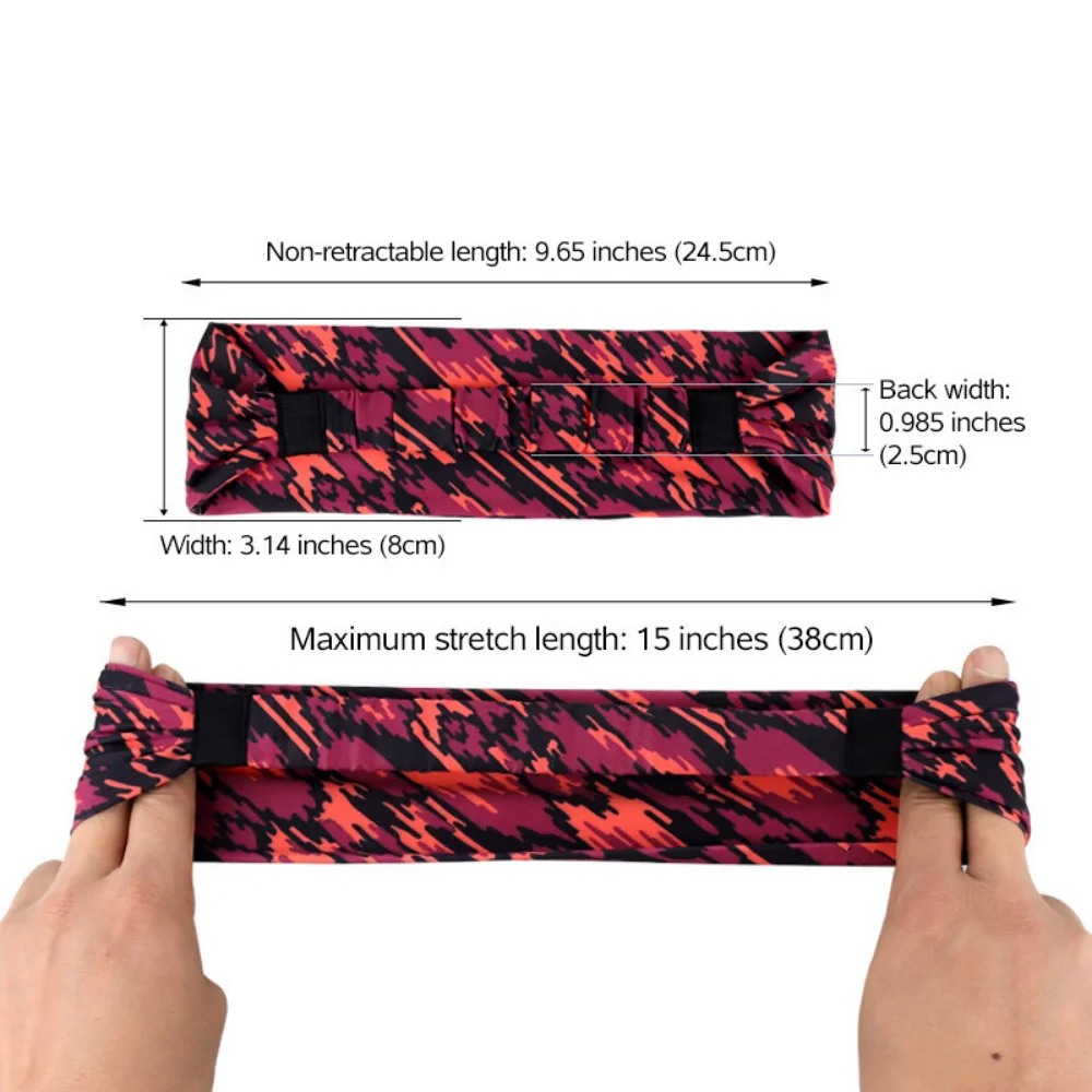 Men Sport Headband Cheap Basketball Custom Fitness Hair Band Plain Elastic Non Slip Sweat Yoga Head Band Baseball Cycling