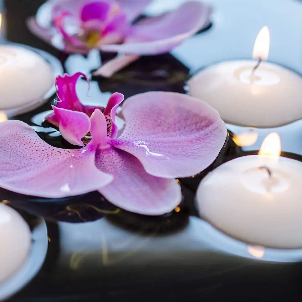 Wedding Event Decorated Supplies Water Activated Floating Candle  Sets Of 50