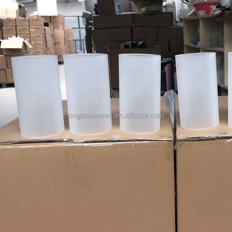 sandblast glass tube 