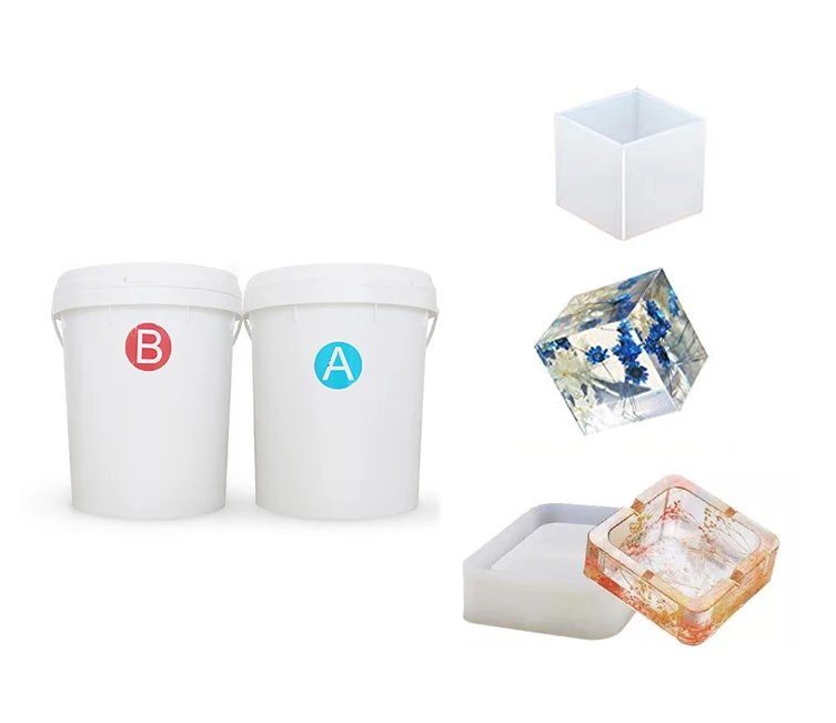 Mold silicone liquid platinum silicone rubber for epoxy resin ab glue crafts molds
