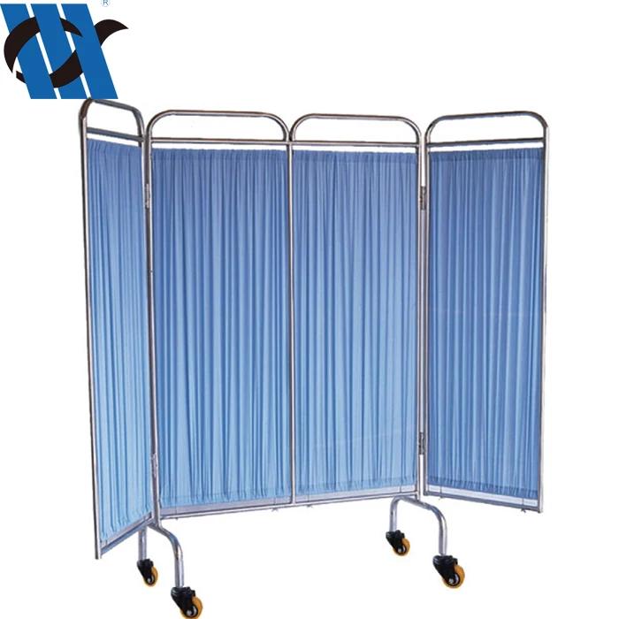 BDT215A Four Part hospital Curtains Wall Screen Used For Medical Curtain Screen Hospital Curtains