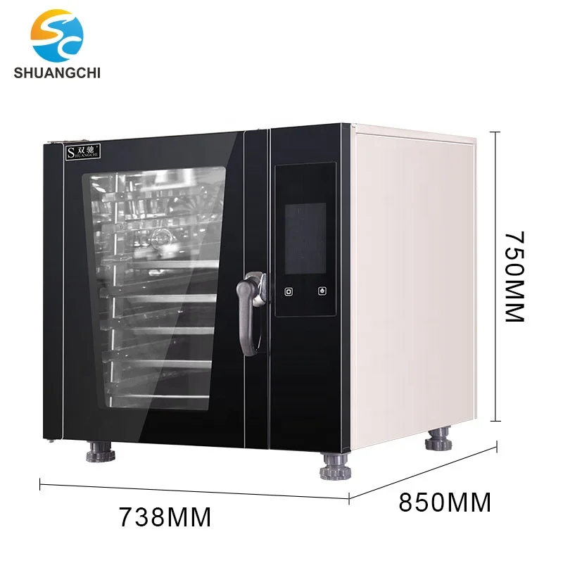 Professional bakery 7 tray commercial pizza baker oven bread chicken electric convection oven baking built-in oven