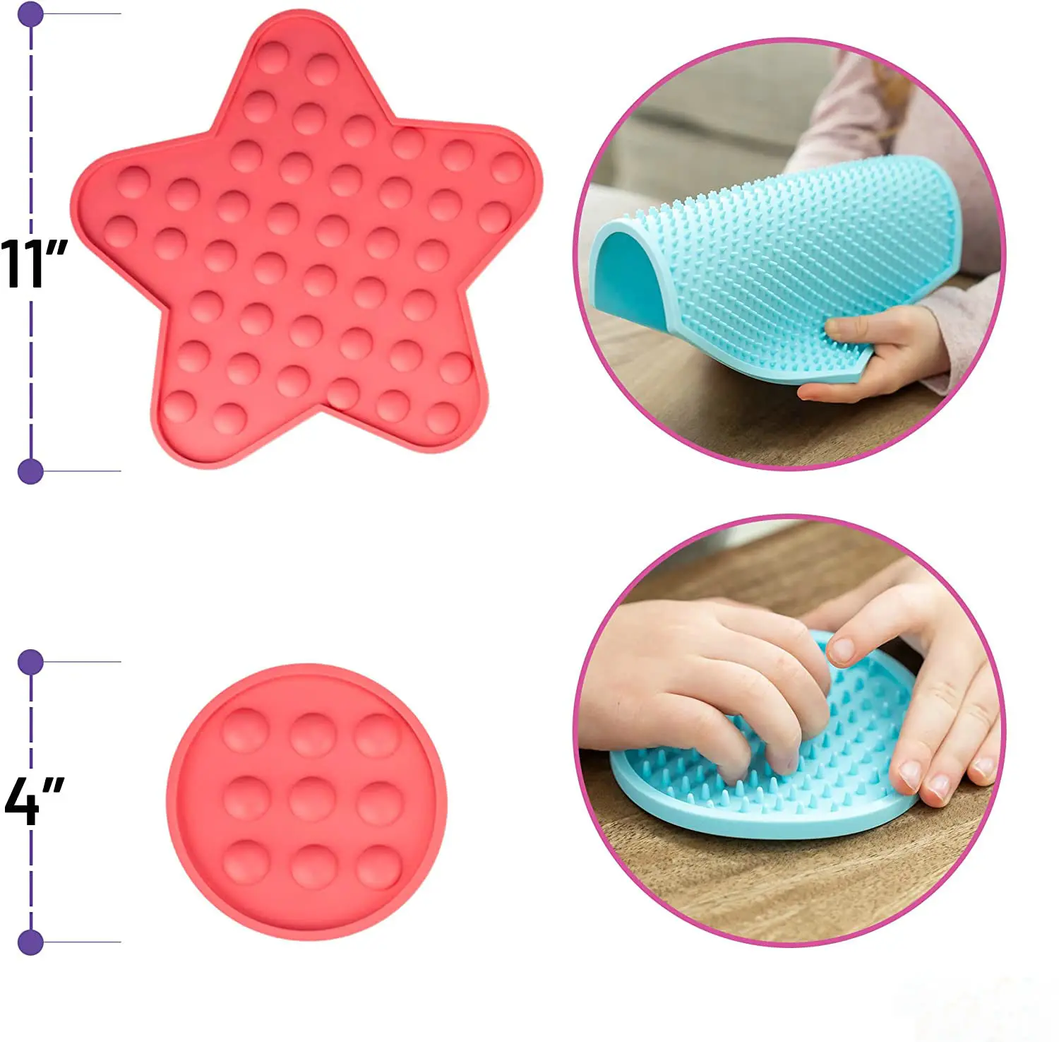 Силиконовый сенсорный тактильный Коврик для пола силиконовые подходящие игровые сенсорные диски успокаивающий коврик тактильные плитки