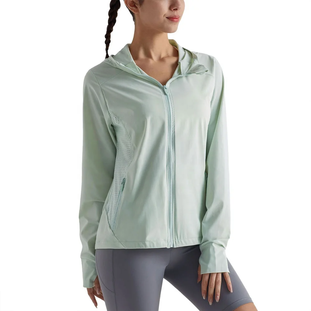 New Fashion UPF50+ Anti UV Thumb Holes Jacket Breathable Quick dry Summer wear Sun protective Clothing