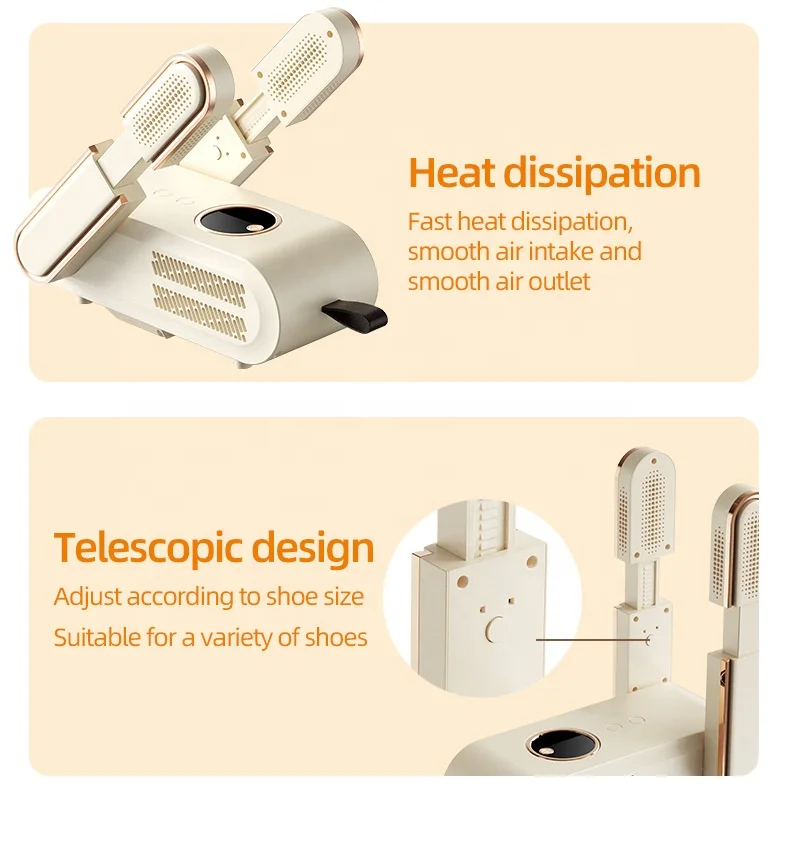 Certificate Shoe Dryer Machine Dehumidifiers Electric Foldable Deodorant Sterilizers Boot Dryer Warmer, Smart Control Winter