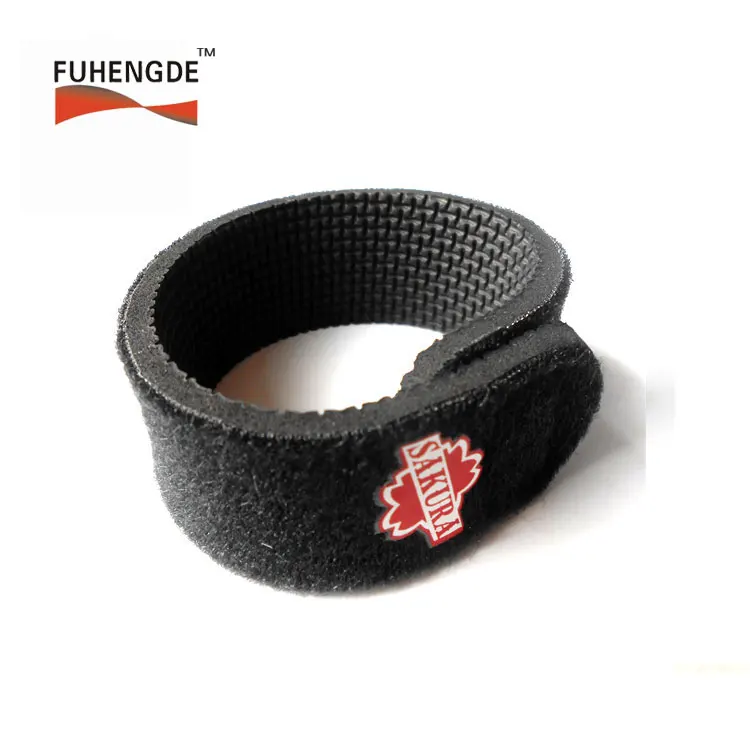 Nurable Adjustable Hook And Loop Cable Tie Neoprene Fish Accessories Tackle Tie Fishing Rod Straps With Logo Custom