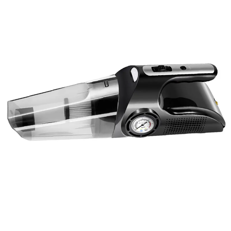 Car wireless charging vacuum cleaner display dry and wet dual portable inflatable, 4 in 1 car vacuum cleaner