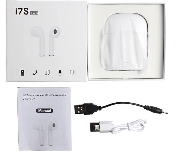 2020 Best price wireless earbuds true wireless sterio BT headphone Earphone I7s TWS with charging box