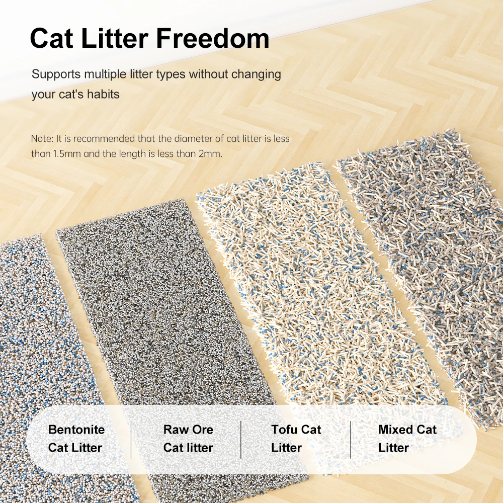 Self Cleaning Cat Litter Box, Large Automatic Cat Litter Box With App Control 2.4Ghz Wi-Fi Supported Smart Litter Box For Cats