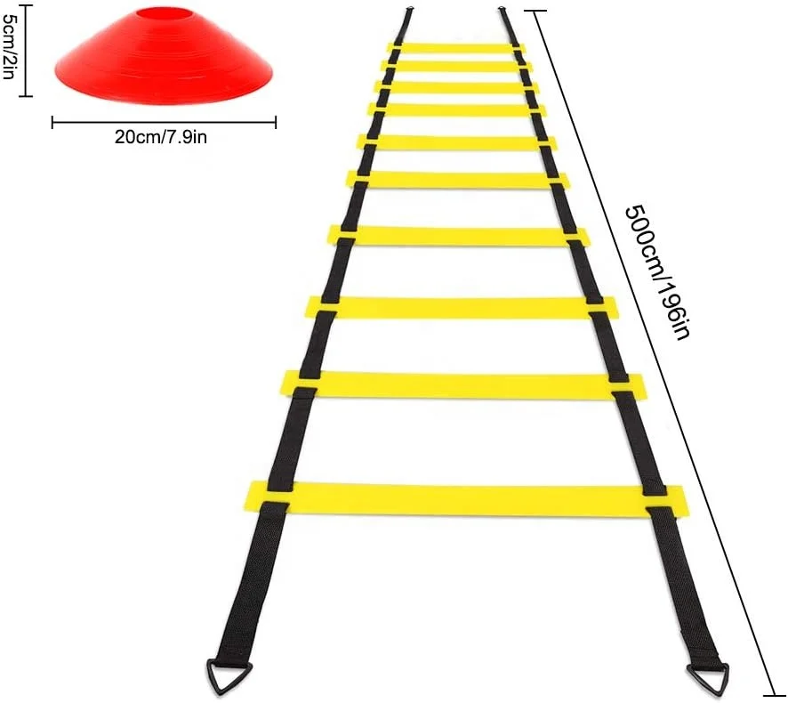 Disc Cones Agility Ladders Speed Jump Rope Powered Parachute Football Equipment Speed Agility Training Set
