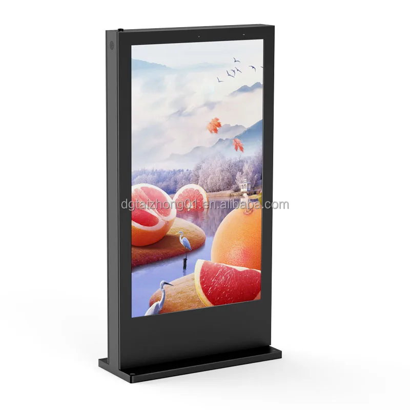 Ip65 Waterproof Touch Screen Outdoor 65 75 Inch Outdoor Lcd Screen 4k Digital Signage And Displays Totem