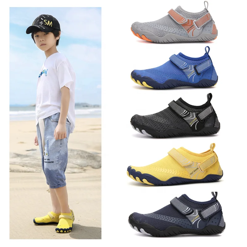 children barefoot aqua socks five toes fingers kid water shoes for beach swim sport