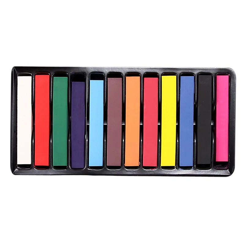 12Colors short  Hair Dye Non-Toxic Temporary Colour for Girls for All Ages Colourful Hair Chalk/Dye hair  pen