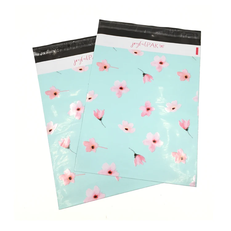 Brand luxury glossy poly mailer custom own logo shipping bag envelopes