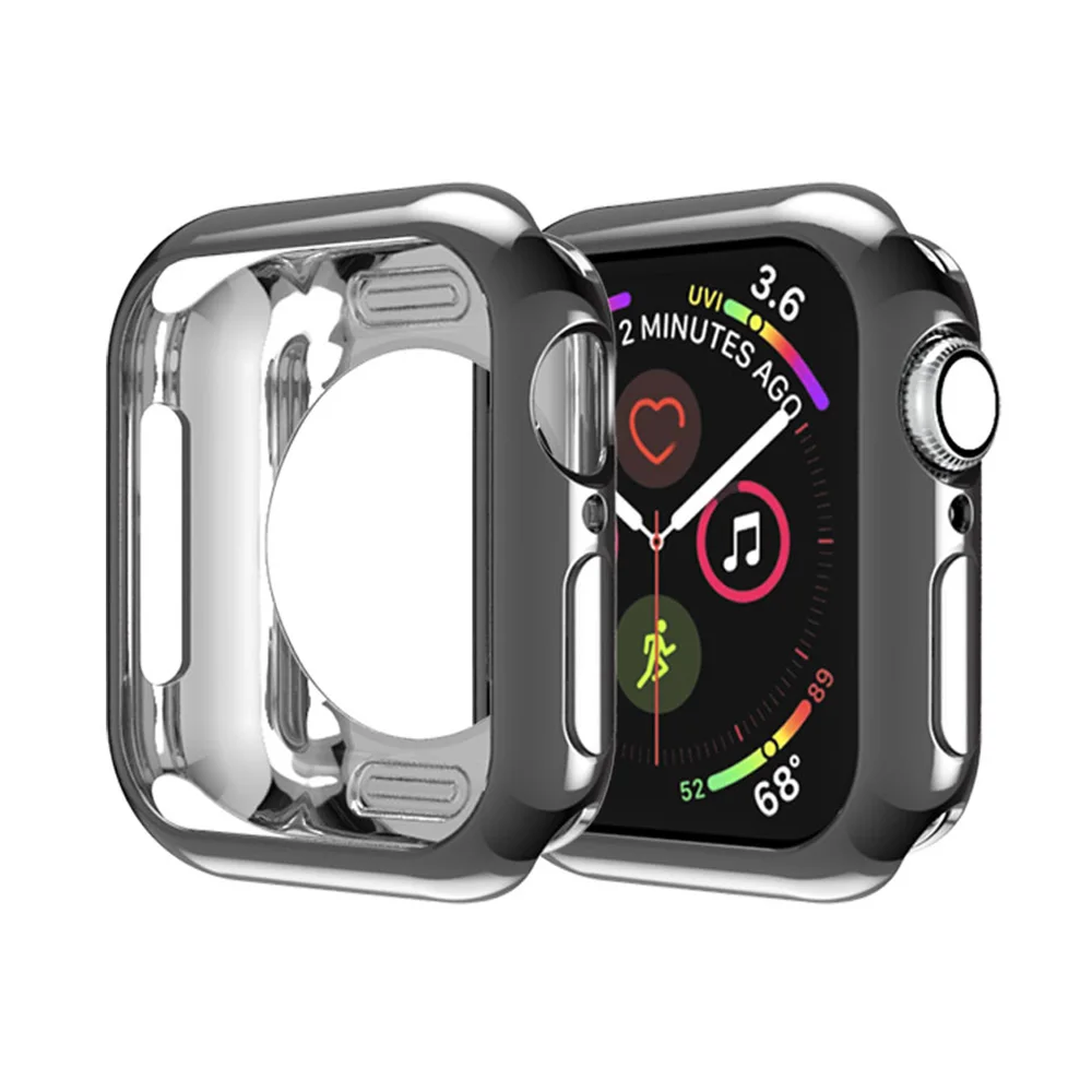 For apple watch screen protector case 40mm 44mm TPU cover for iwatch series 4 case for apple watch protective bumper