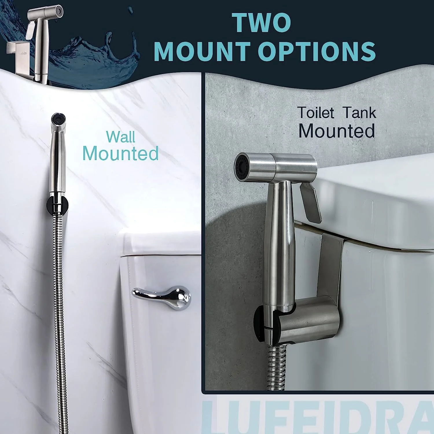 2024 New Arrival Portable smart travel toilet Bidet Sprayer hot and cold faucet in stock