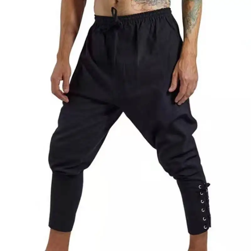 medieval style clothes pirate ship quick-drying clothing men costume sweatpants