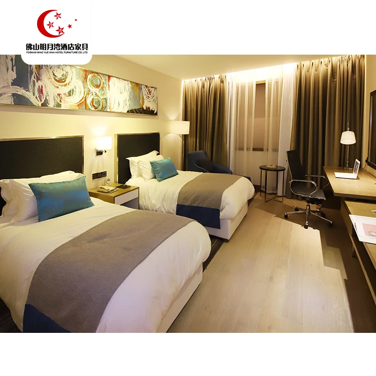 Высококачественная мебель для спальни в простом интерьере гостиницы