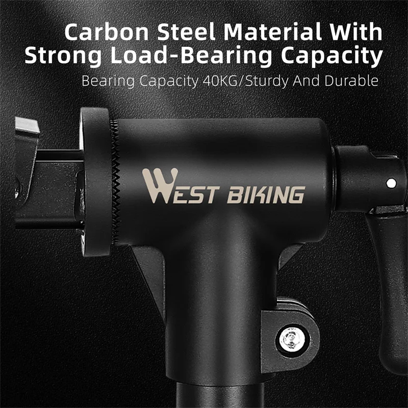 WEST BIKING Wholesale Bike Table/Wall 2-in-1 Pylons Road Mountain Bike Wall Hooks Adjustable Traile Bicycle Repair Rack
