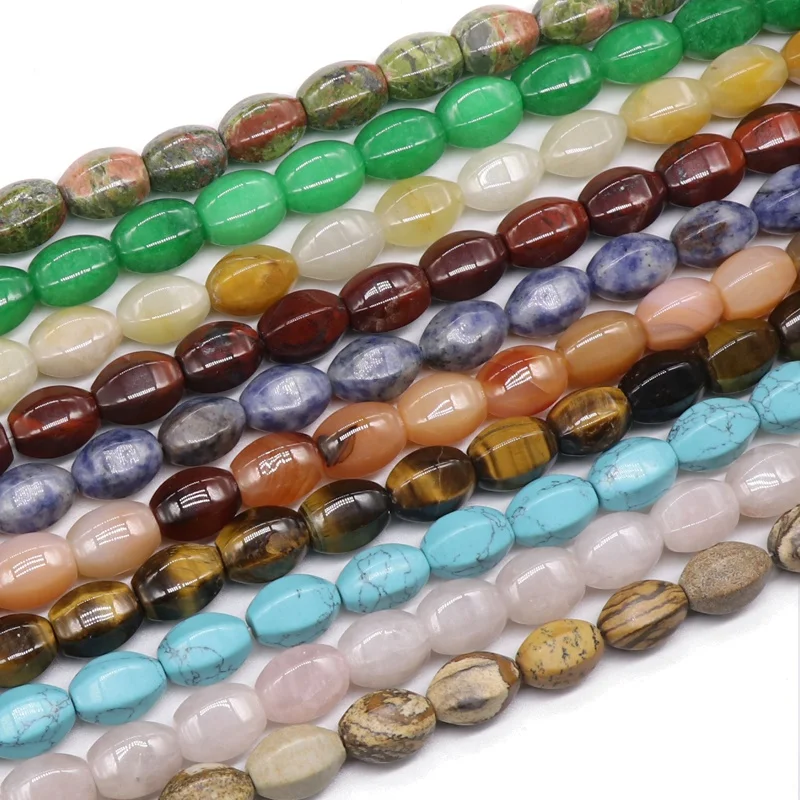 Natural agate crystal quartz stone lantern beads scattered beads melon beads diy bracelet necklace lighting accessories