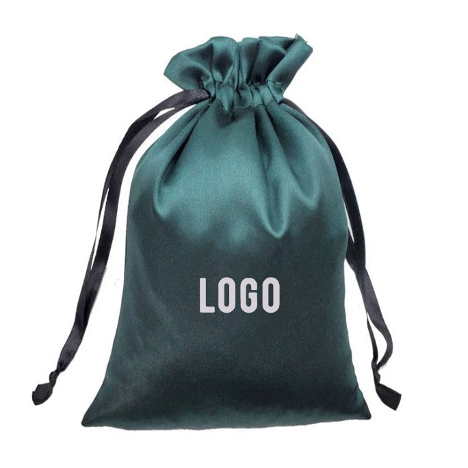 Атласные сумки на заказ с логотипом сумка для хранения волос упаковки париков атласные