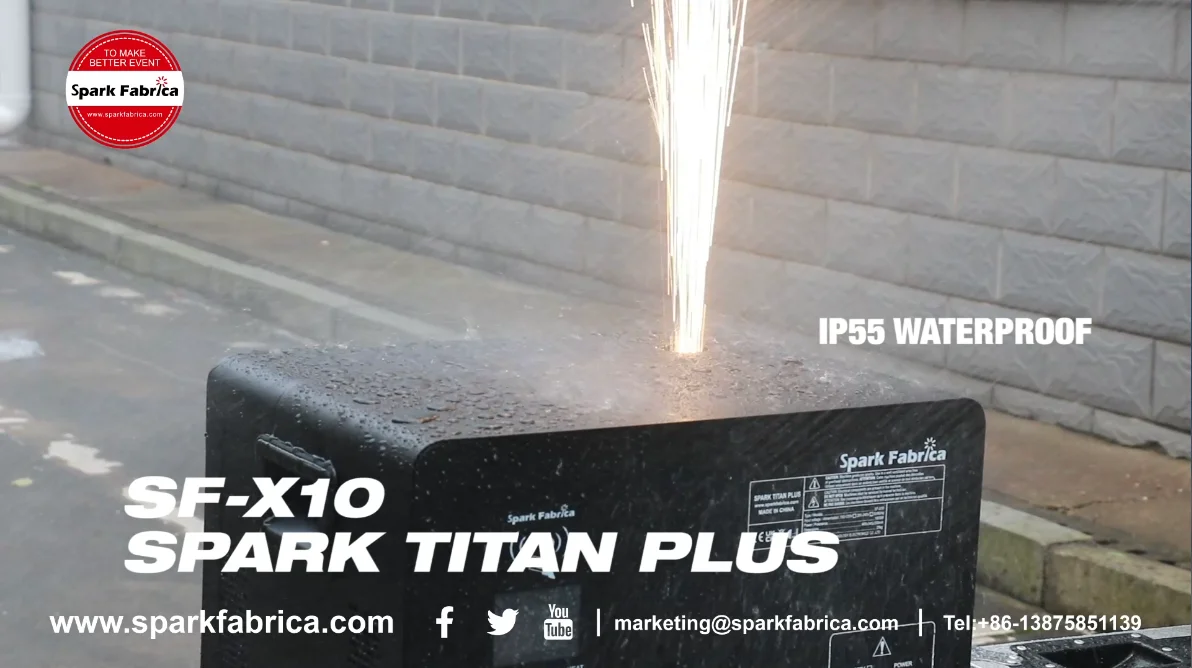 SPARK TITAN SF-X10 10-метровая Водонепроницаемая холодная искровая машина для свадебной дискотеки Dj сценическое шоу