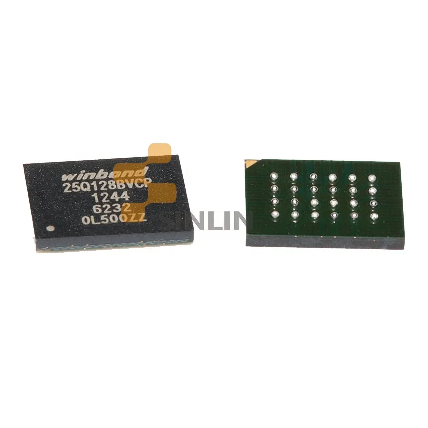 FLASH Memory IC W25Q128BVCIP 25Q128BVCP  W25Q128 128Mbit BGA 16M FLASH
